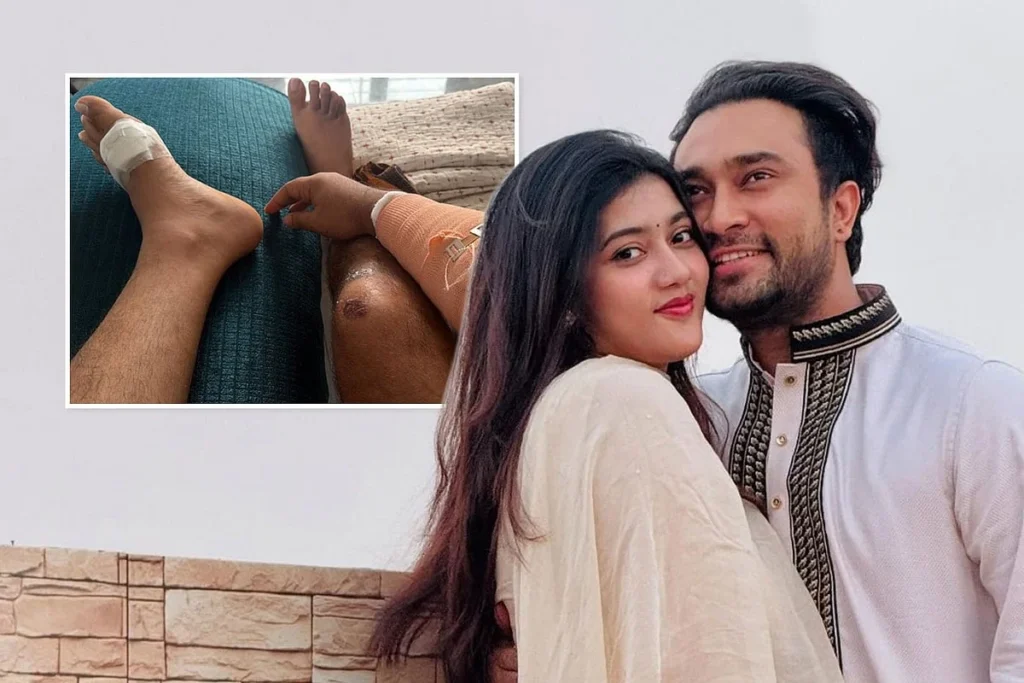 কক্সবাজারে ঘুরতে গিয়ে দুর্ঘটনায় স্ত্রীসহ আহত অভিনেতা জোভান