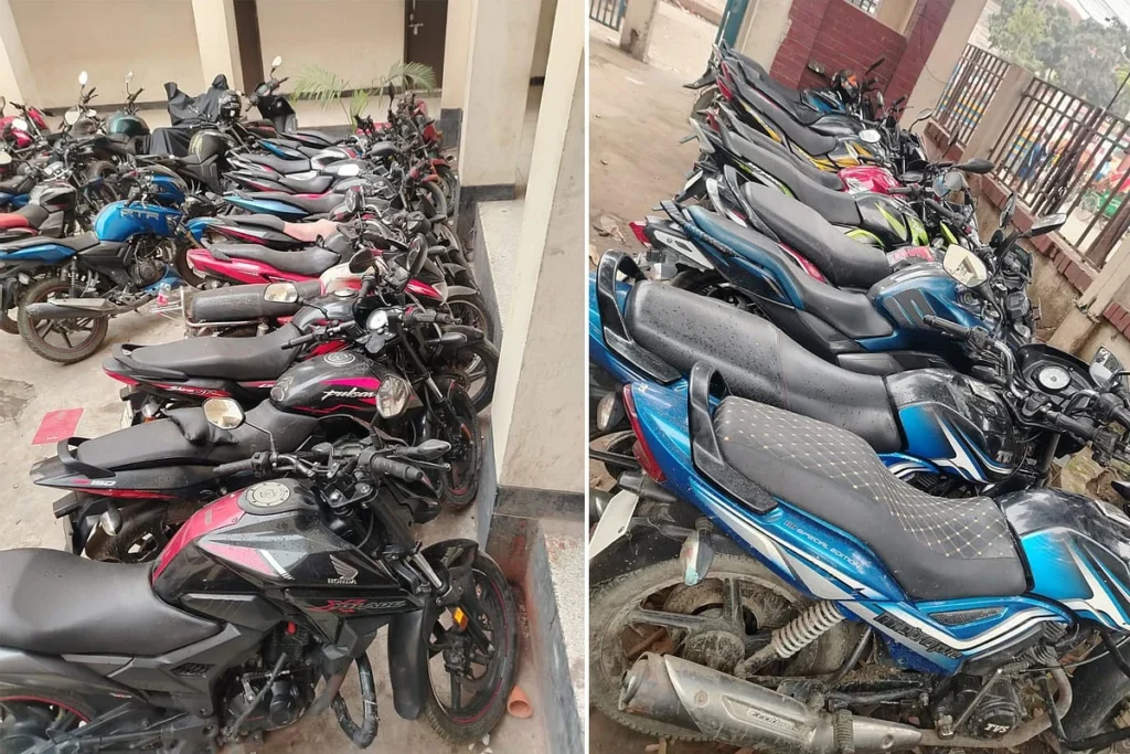 এক চুরির মামলার তদন্তে বেরিয়ে এল ২০টি মোটরসাইকেল, আটজনকে গ্রেপ্তার