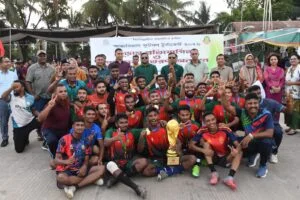 আন্তঃবিভাগ ফুটবল টুর্নামেন্ট-২০২৬-এর চ্যাম্পিয়ন পিওএম উত্তর