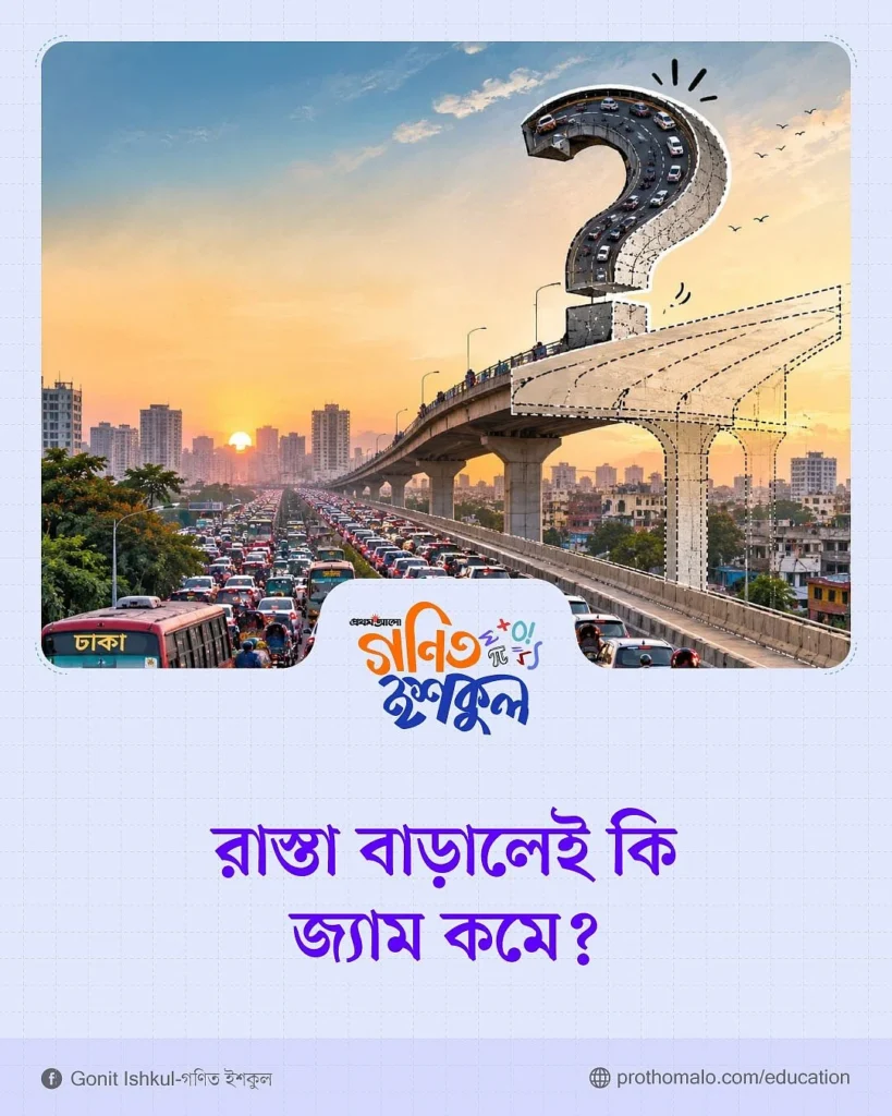 রাস্তা বাড়ালেই কি জ্যাম কমে? গণিতের সূত্রে ট্রাফিক জ্যামের গোলকধাঁধা ও সমাধান